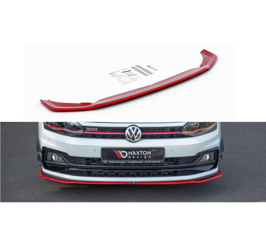 Maxton Design FRONT SPLITTER V.2 VW POLO MK6 GTI