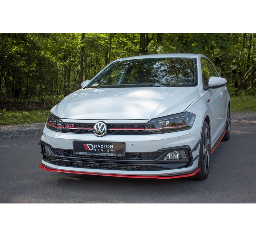 Maxton Design FRONT SPLITTER V.2 VW POLO MK6 GTI