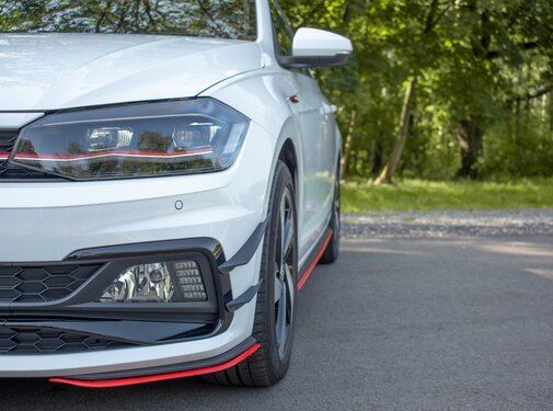 Maxton Design Maxton Design FRONT SPLITTER V.5 VW POLO MK6 GTI
