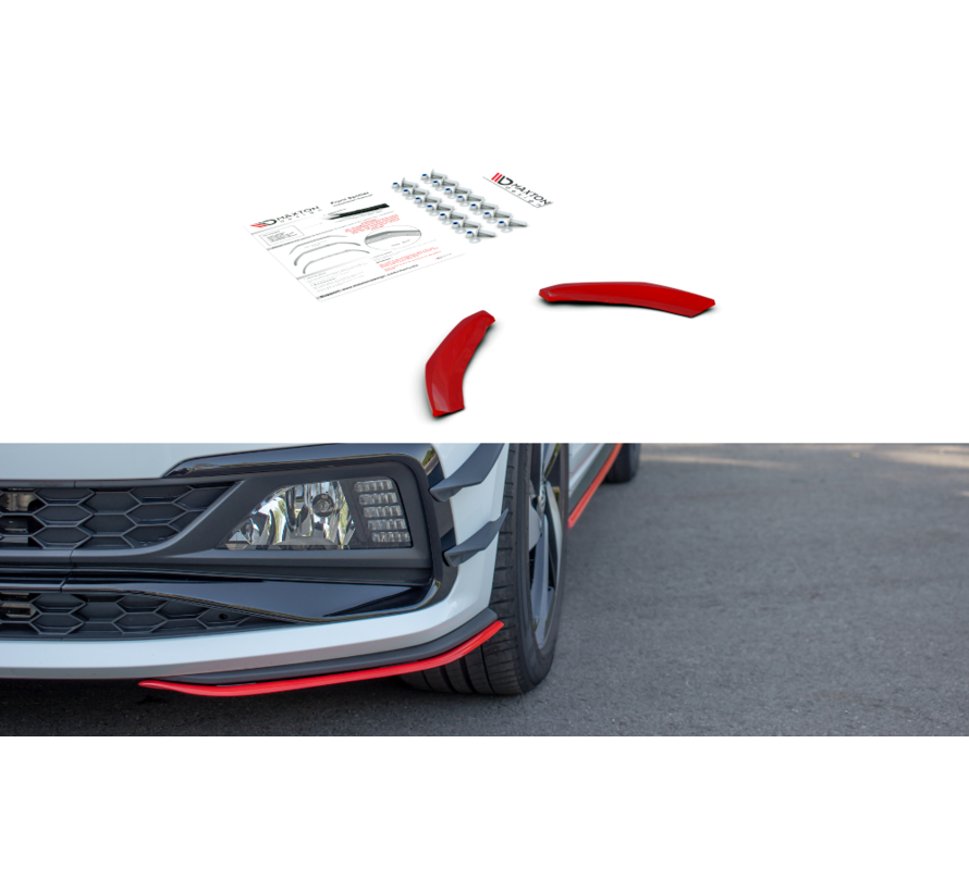 Maxton Design FRONT SPLITTER V.5 VW POLO MK6 GTI