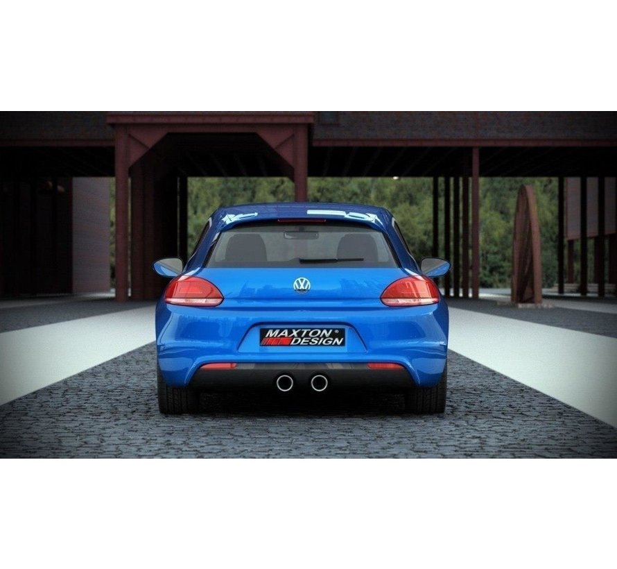 Maxton Design REAR DIFFUSER VW Scirocco III R with 2 exhaust holes