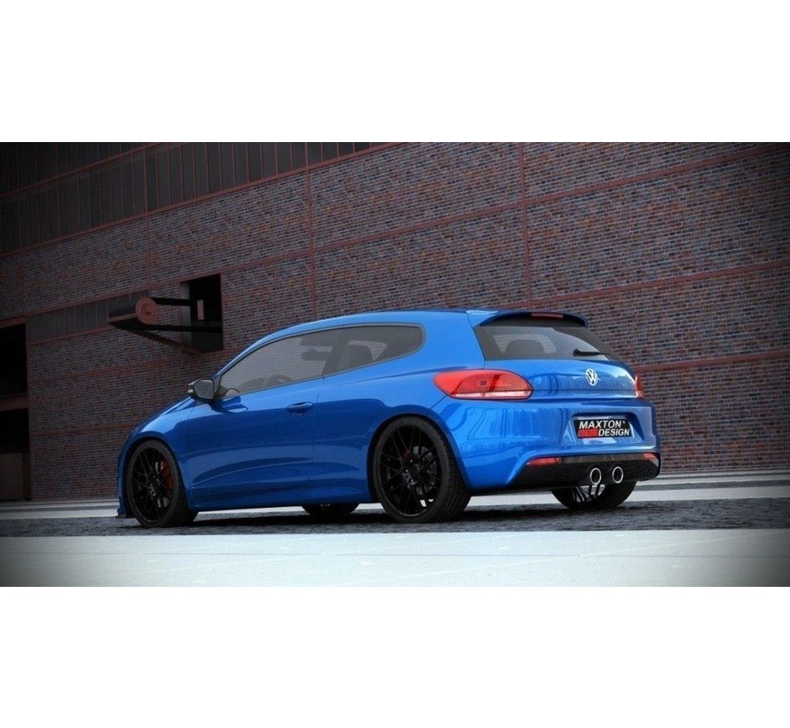 Maxton Design REAR DIFFUSER VW Scirocco III R with 2 exhaust holes