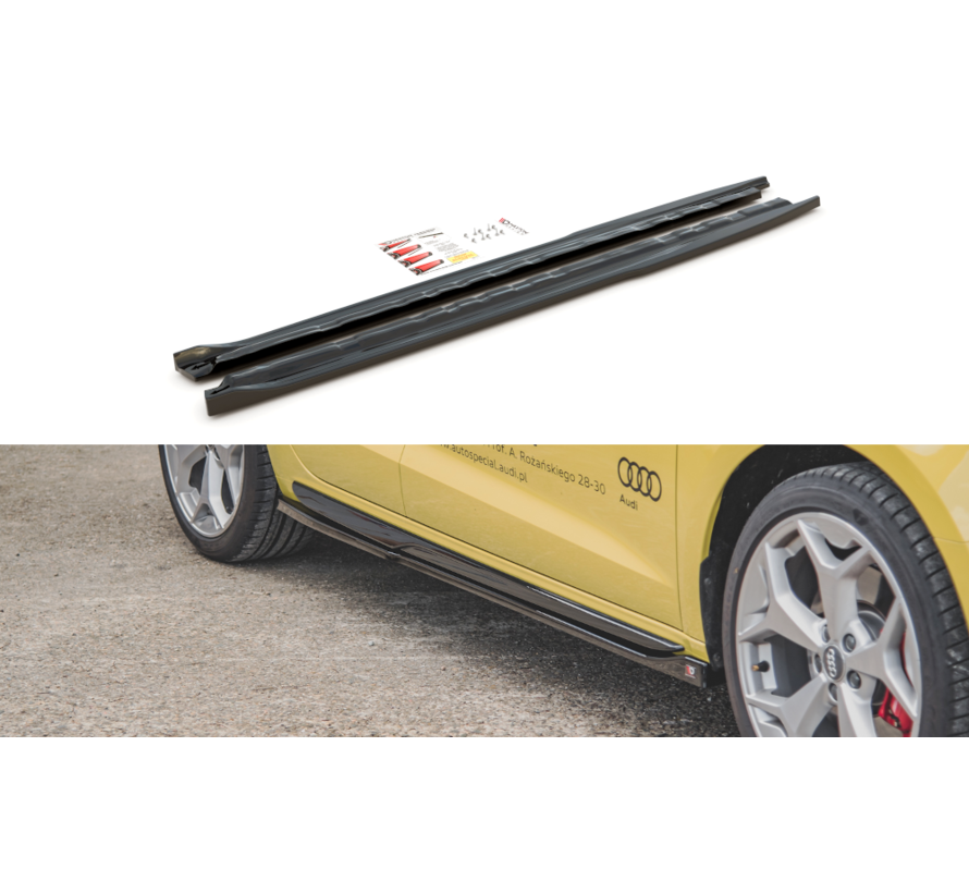 Maxton Design SIDE SKIRTS DIFFUSERS  Audi A1 S-Line GB