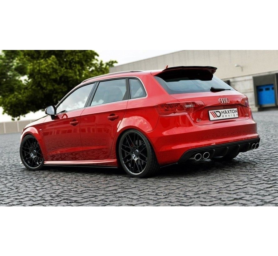 Maxton Design REAR SIDE SPLITTERS AUDI S3 / A3 S-LINE 8V HATCHBACK / SPORTBACK