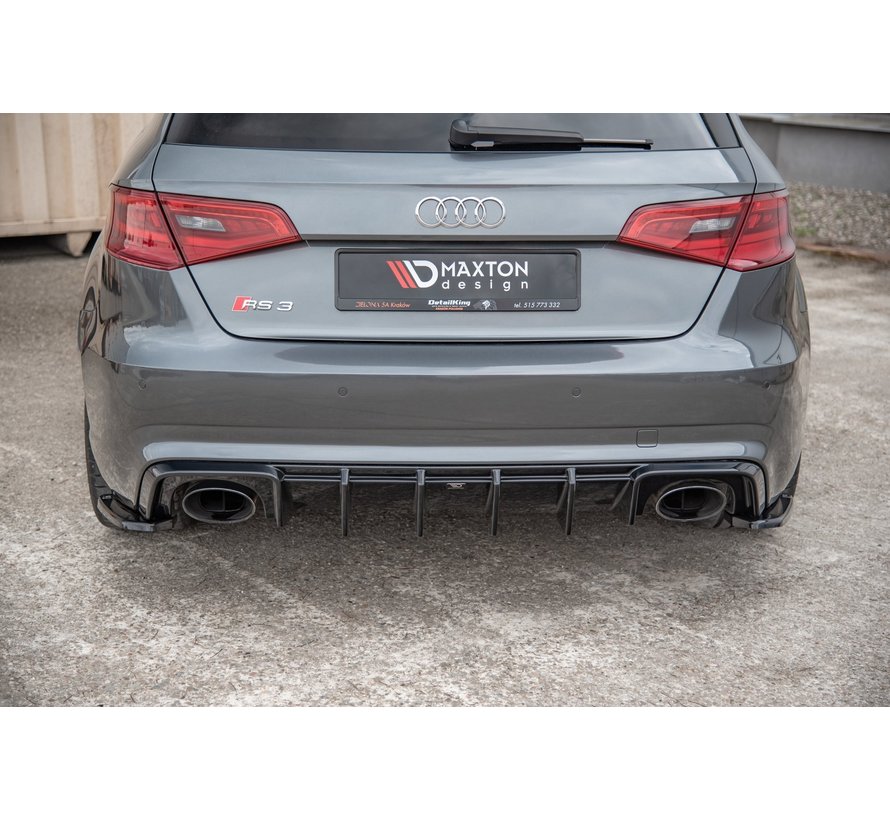 Maxton Design REAR SIDE SPLITTERS V.2 Audi RS3 8V Sportback