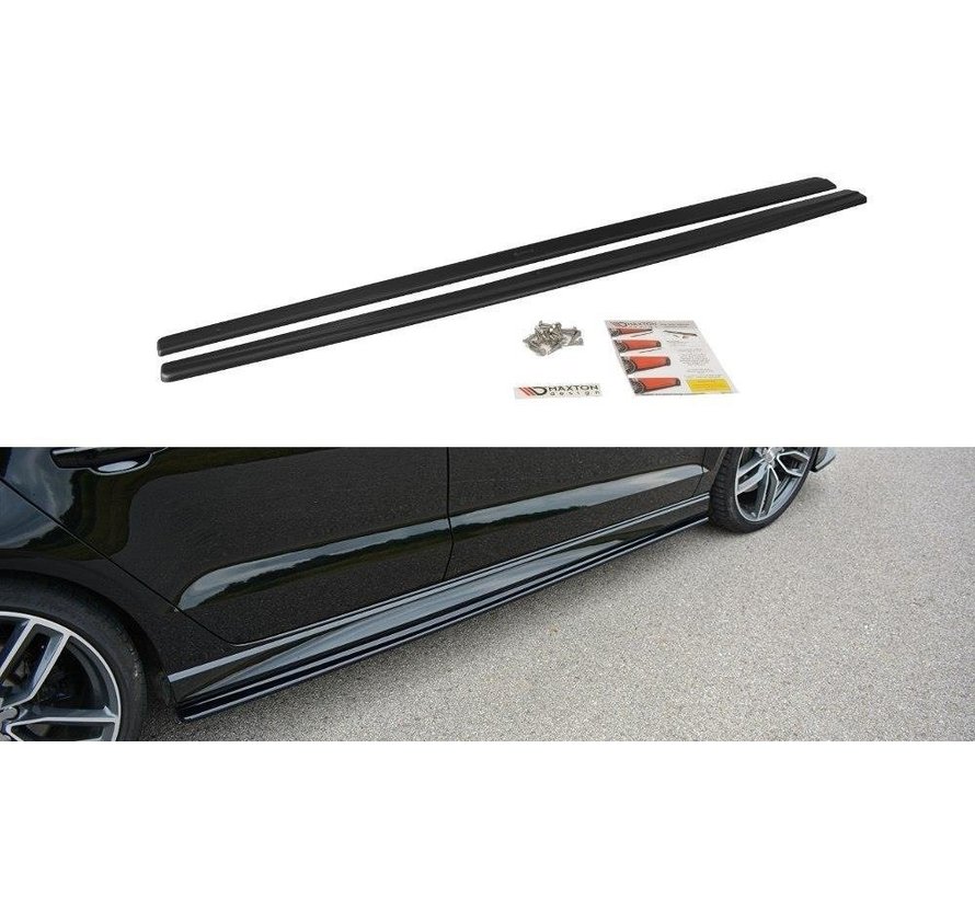 Maxton Design SIDE SKIRTS SPLITTERS AUDI S3 / A3 S-LINE 8V / 8V FL SEDAN