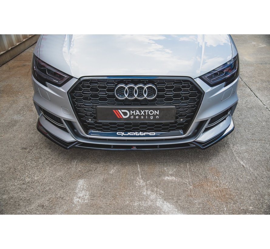 Maxton Design FRONT SPLITTER V.3 Audi S3 / A3 S-Line 8V Facelift
