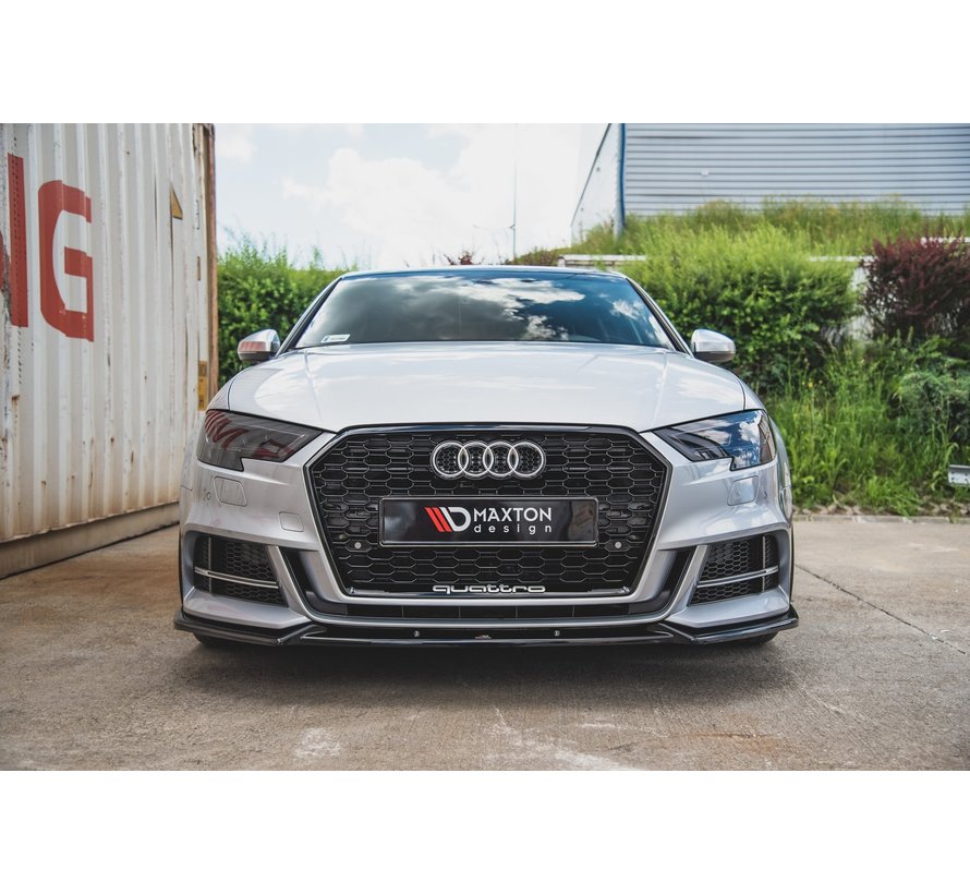 Maxton Design FRONT SPLITTER V.3 Audi S3 / A3 S-Line 8V Facelift