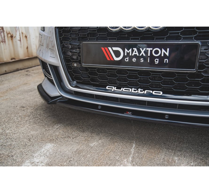 Maxton Design FRONT SPLITTER V.3 Audi S3 / A3 S-Line 8V Facelift