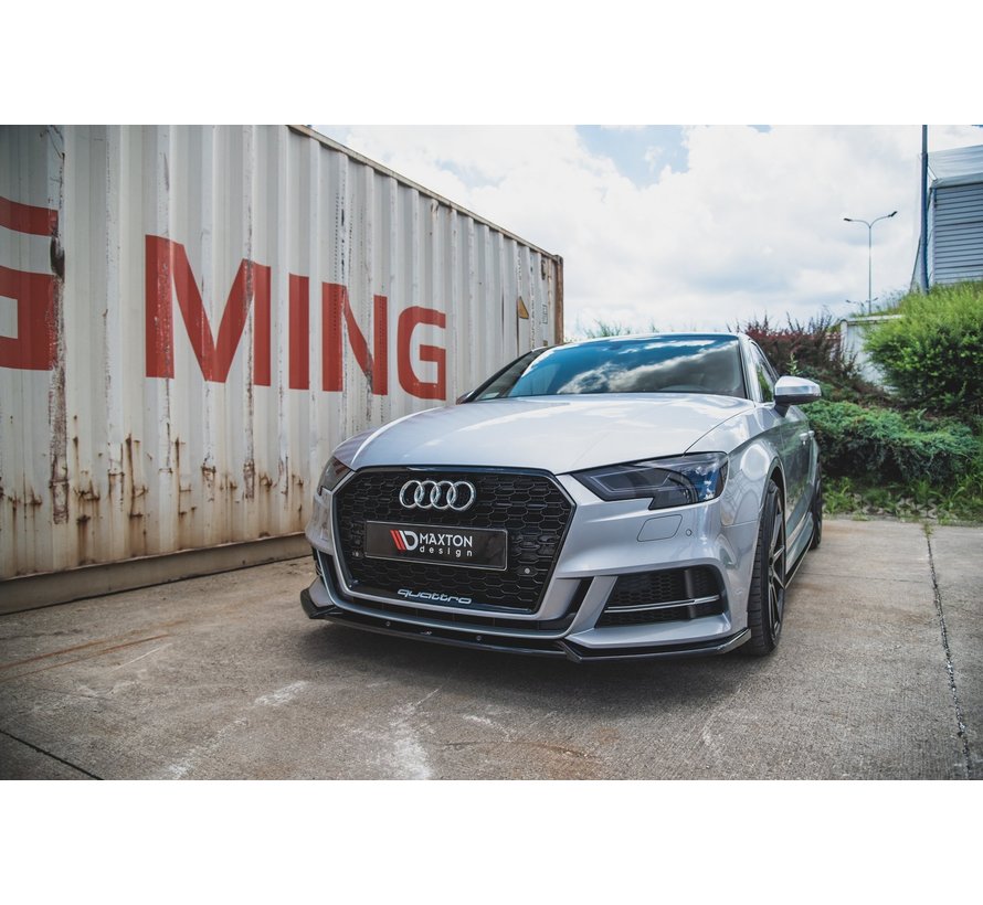 Maxton Design FRONT SPLITTER V.3 Audi S3 / A3 S-Line 8V Facelift