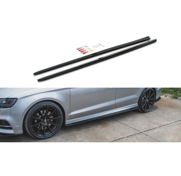 Maxton Design Maxton Design SIDE SKIRTS DIFFUSERS  V.2 Audi S3 / A3 S-Line Sedan 8V Facelift