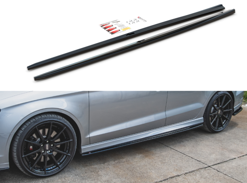 Maxton Design Maxton Design SIDE SKIRTS DIFFUSERS  V.2 Audi S3 / A3 S-Line Sedan 8V Facelift