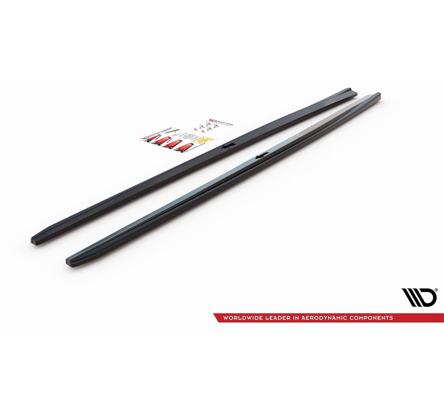 Maxton Design SIDE SKIRTS DIFFUSERS  V.2 Audi S3 / A3 S-Line Sedan 8V Facelift