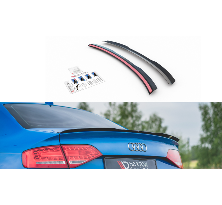 Maxton Design SPOILER CAP AUDI A4 / A4 S-LINE B8 / B8 FL SEDAN