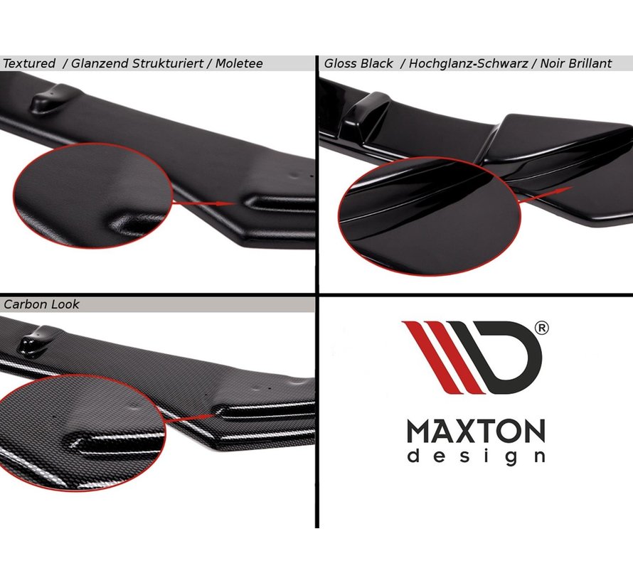 Maxton Design FRONT SPLITTER V.2 Audi RS4 B7