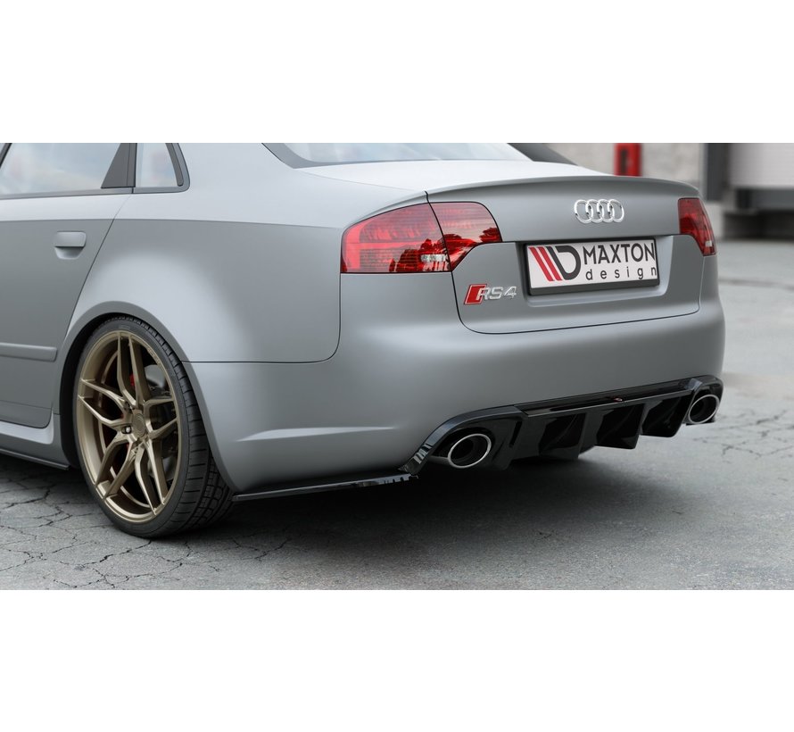 Maxton Design REAR SIDE SPLITTERS V.2 Audi RS4 Sedan B7