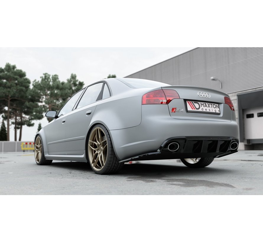 Maxton Design REAR SIDE SPLITTERS V.2 Audi RS4 Sedan B7