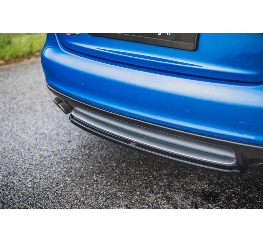 Maxton Design CENTRAL REAR DIFFUSER Audi S4 / A4 S-Line B8 Sedan