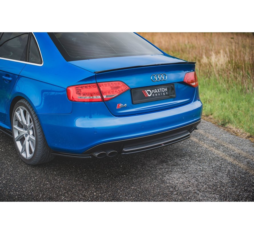 Maxton Design CENTRAL REAR DIFFUSER Audi S4 / A4 S-Line B8 Sedan