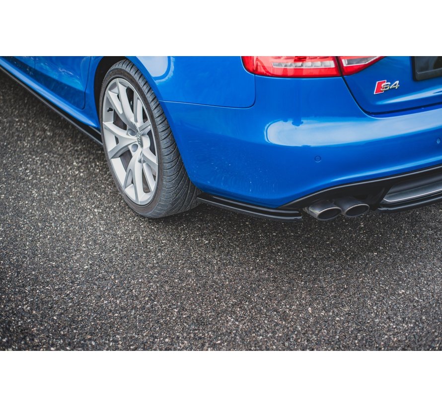 Maxton Design REAR SIDE SPLITTERS Audi S4 / A4 S-Line B8 Sedan