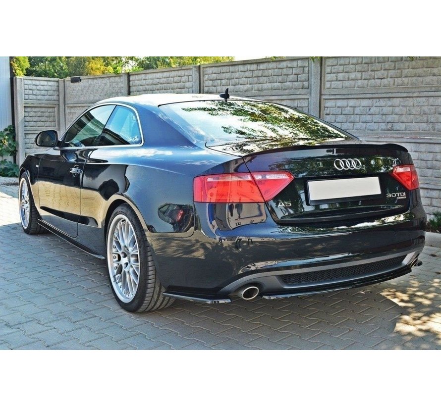 Maxton Design CENTRAL REAR SPLITTER AUDI A5 S-LINE 8T COUPE / SPORTBACK (WITHOUT A VERTICAL BAR)