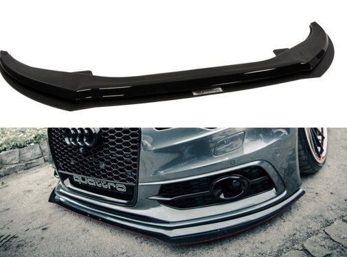 Maxton Design Maxton Design Maxton Design FRONT RACING SPLITTER AUDI A6 C7 S-LINE (2 splitters = 1 set)
