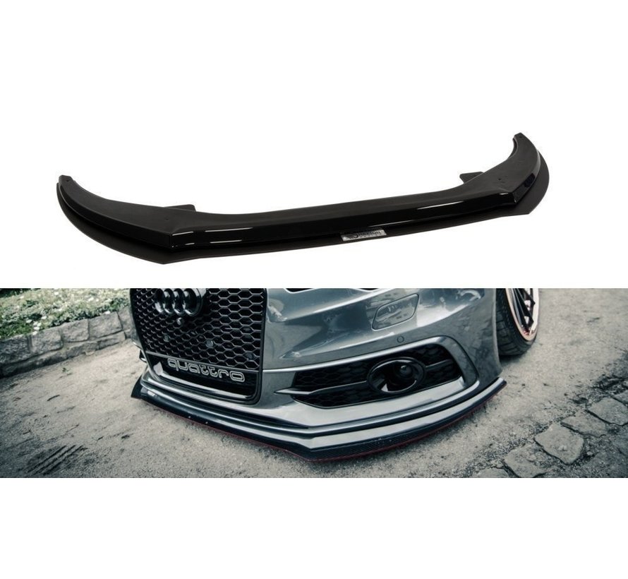 Maxton Design Maxton Design FRONT RACING SPLITTER AUDI A6 C7 S-LINE (2 splitters = 1 set)