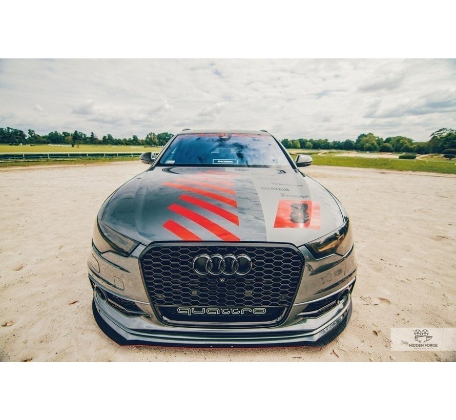 Maxton Design Maxton Design FRONT RACING SPLITTER AUDI A6 C7 S-LINE (2 splitters = 1 set)