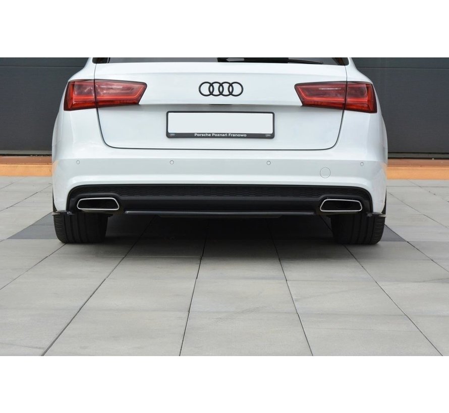 Maxton Design CENTRAL REAR DIFFUSER Audi A6 C7 Avant S-line Facelift