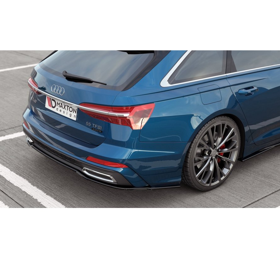 Maxton Design CENTRAL REAR DIFFUSER Audi A6 S-Line Avant C8