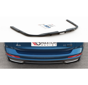 Maxton Design Maxton Design CENTRAL REAR DIFFUSER (with vertical bars) Audi A6 S-Line Avant C8