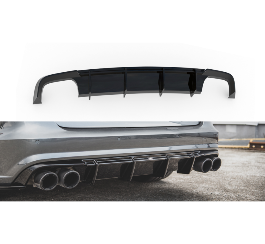 Maxton Design REAR DIFFUSER Audi S6 / A6 S-Line C7 FL