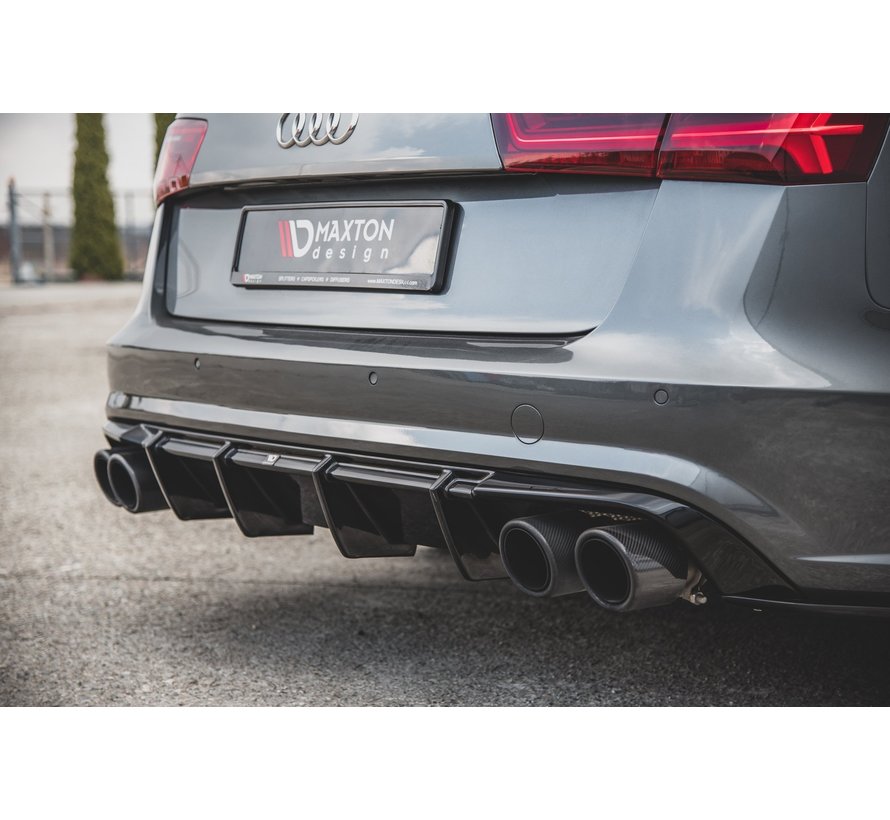 Maxton Design REAR DIFFUSER Audi S6 / A6 S-Line C7 FL