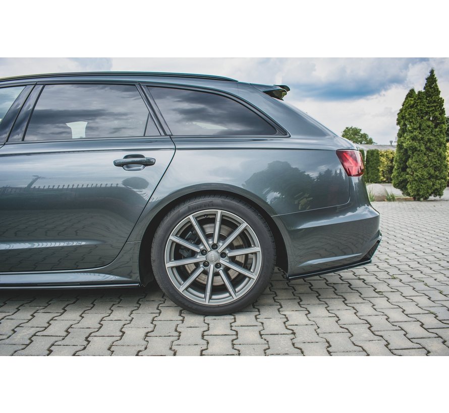 Maxton Design REAR SIDE SPLITTERS Audi S6 / A6 S-Line C7 FL