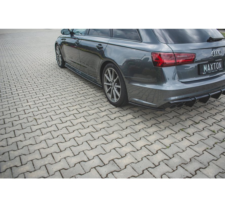 Maxton Design REAR SIDE SPLITTERS Audi S6 / A6 S-Line C7 FL