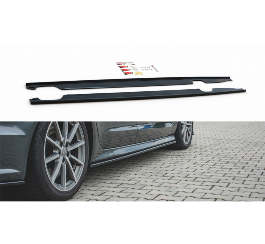 Maxton Design SIDE SKIRTS DIFFUSERS Audi S6 / A6 S-Line C7 FL