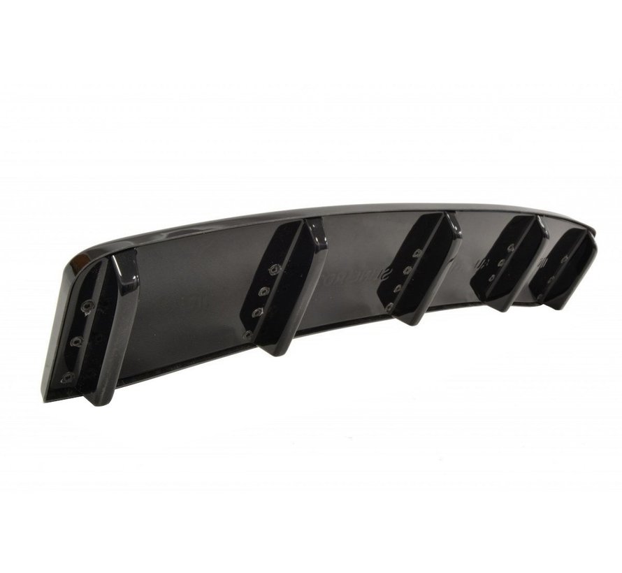 Maxton Design CENTRAL REAR DIFFUSER AUDI A7 S-LINE (FACELIFT) (with vertical bars)