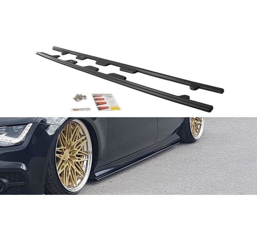 Maxton Design SIDE SKIRTS DIFFUSERS  Audi S7 / A7 S-Line C7