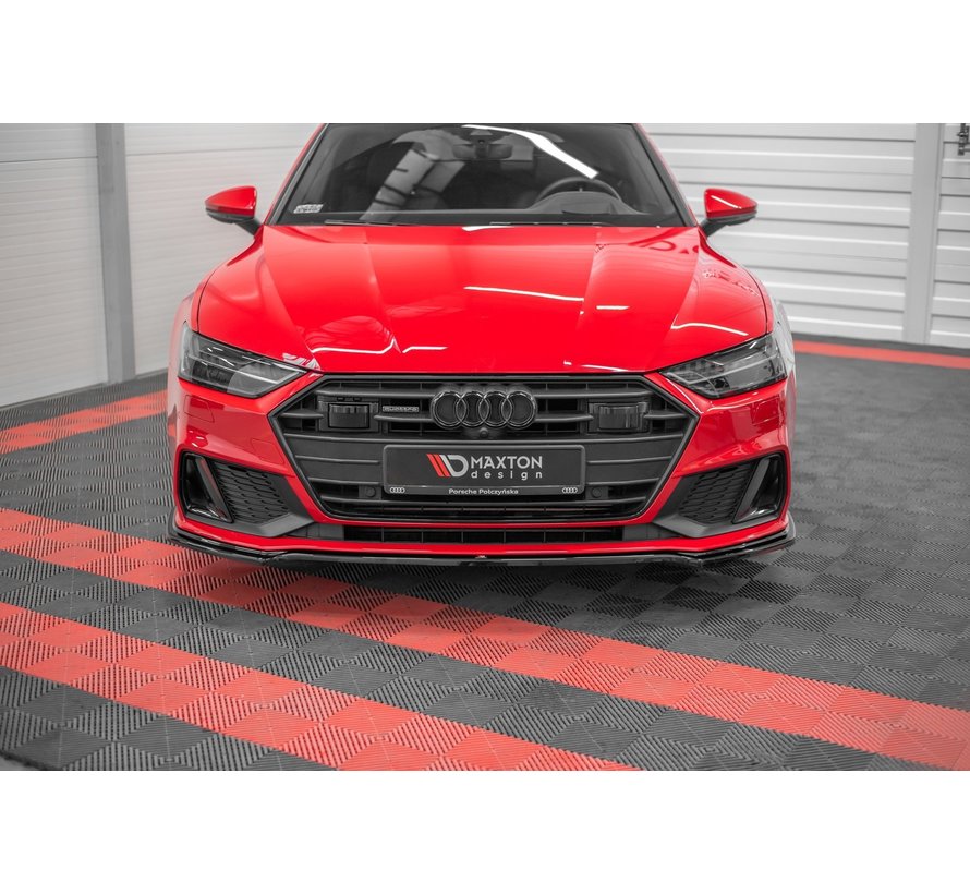 Maxton Design FRONT SPLITTER V.1 Audi A7 C8 S-Line