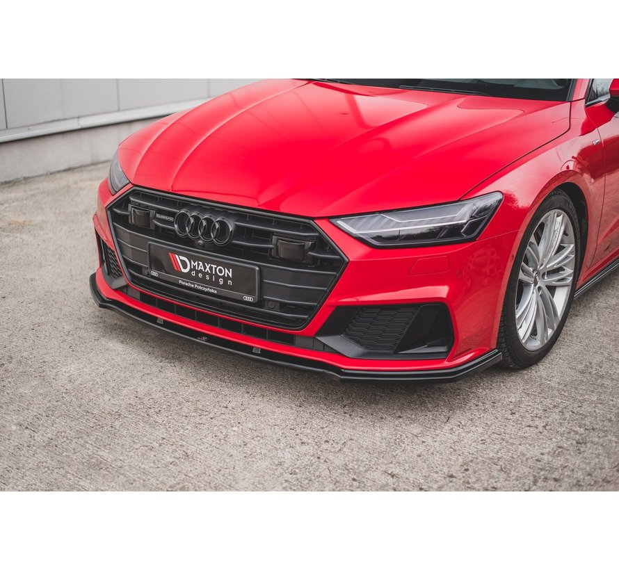 Maxton Design FRONT SPLITTER V.2 Audi A7 C8 S-Line