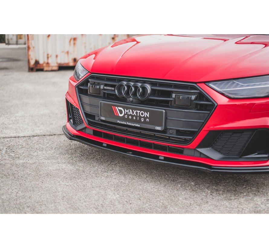 Maxton Design FRONT SPLITTER V.2 Audi A7 C8 S-Line