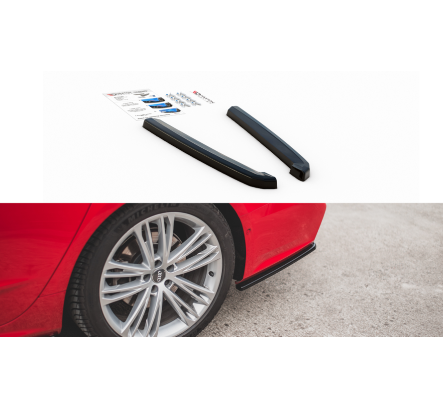 Maxton Design REAR SIDE SPLITTERS Audi A7 C8 S-Line