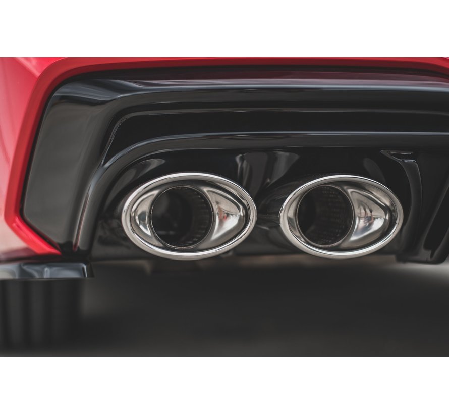 Maxton Design REAR DIFFUSER + Exhaust Ends Imitation Audi A7 C8 S-Line
