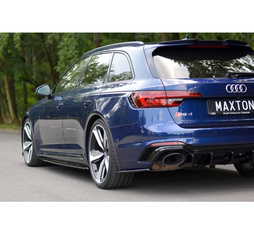 Maxton Design REAR SIDE SPLITTERS Audi RS4 B9 Avant