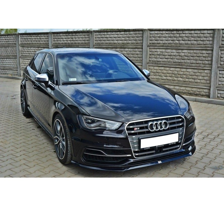 Maxton Design FRONT SPLITTER AUDI S3 / A3 S-LINE 8V HATCHBACK / SPORTBACK