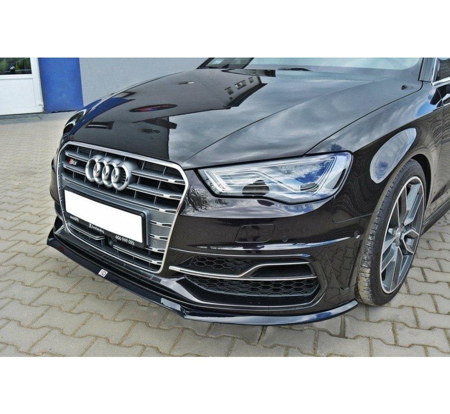 Maxton Design FRONT SPLITTER AUDI S3 / A3 S-LINE 8V HATCHBACK / SPORTBACK