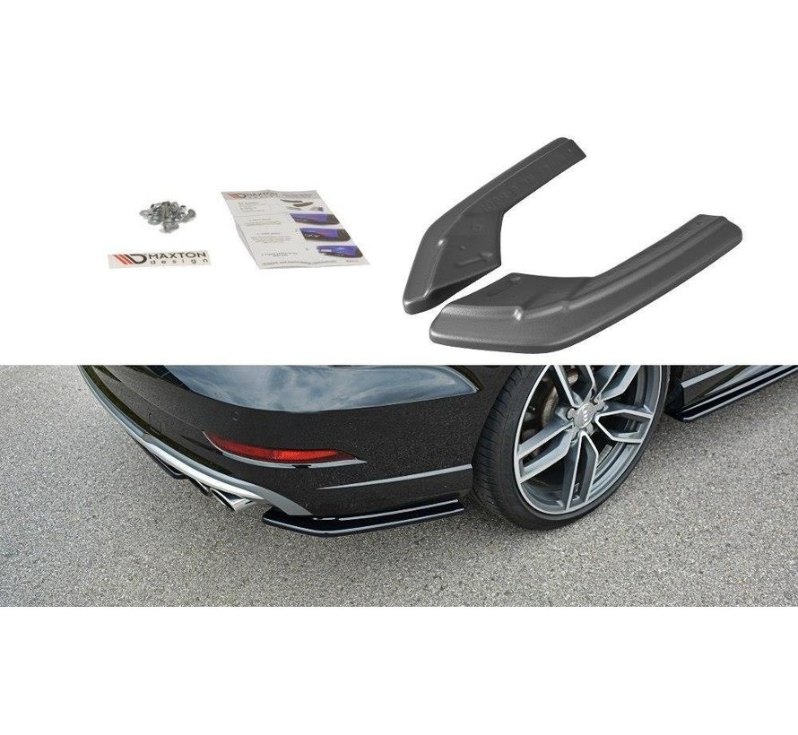 Maxton Design REAR SIDE SPLITTERS AUDI S3 / A3 S-LINE 8V FL SEDAN