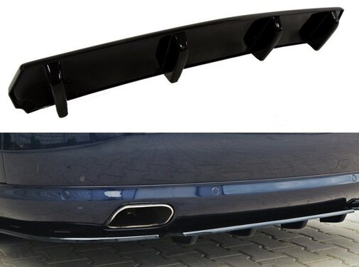 Maxton Design Maxton Design CENTRAL REAR DIFFUSER Audi A8 W12 D3 (with vertical bars)