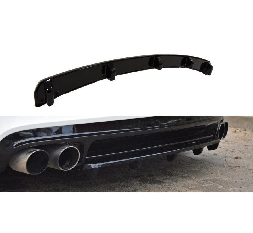 Maxton Design CENTRAL REAR DIFFUSER Audi TT S 8J (with a vertical bar)