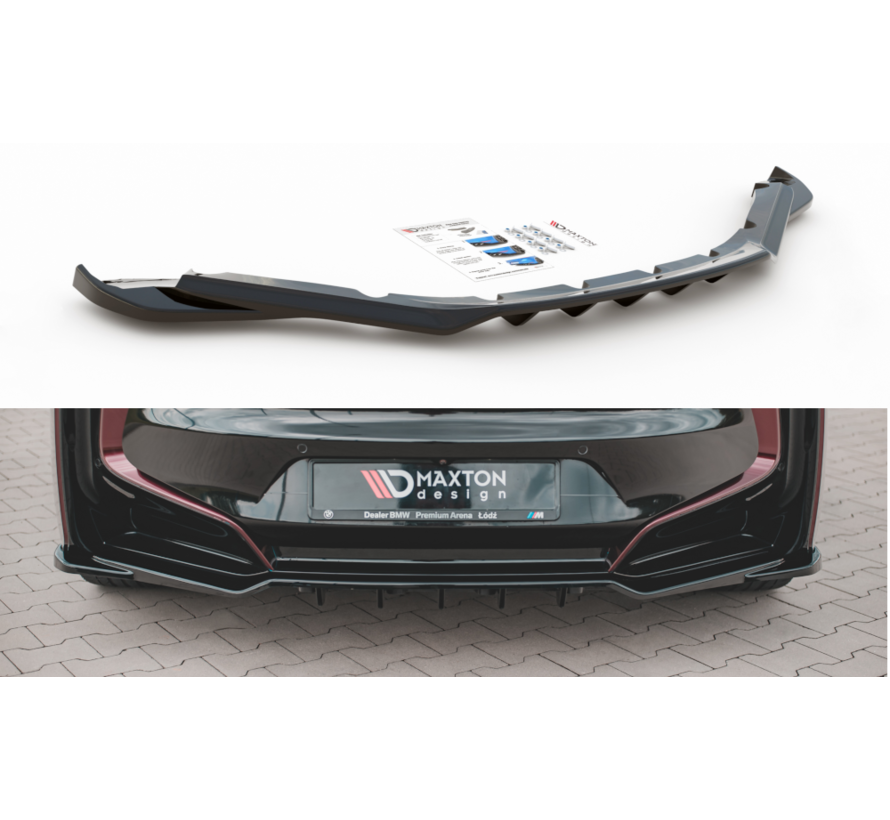 Maxton Design CENTRAL REAR DIFFUSER (with vertical bars) BMW i8